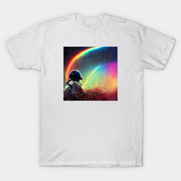 Live in a Rainbow Galaxy T-Shirt by benheineart